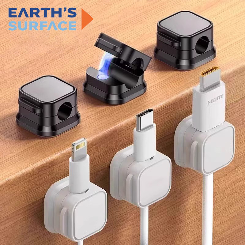 Cable Organizer Magnetic - 자석식 케이블 클립 와인더 홀더 접착식