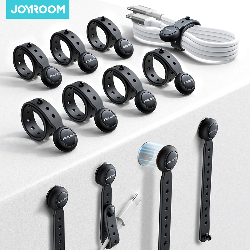 Cable Organizer Magnetic - Joyroom 12/6PCS 마그네틱 케이블 관리 타이