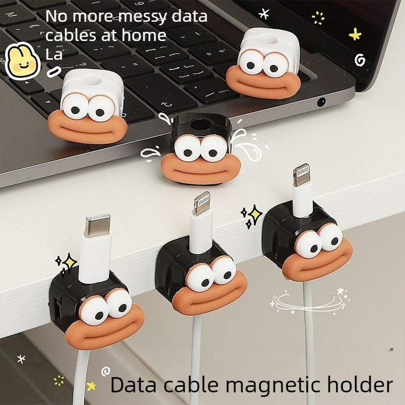 Cable Organizer Magnetic - 1/5/10개 자석 케이블 클립 책상 케이블