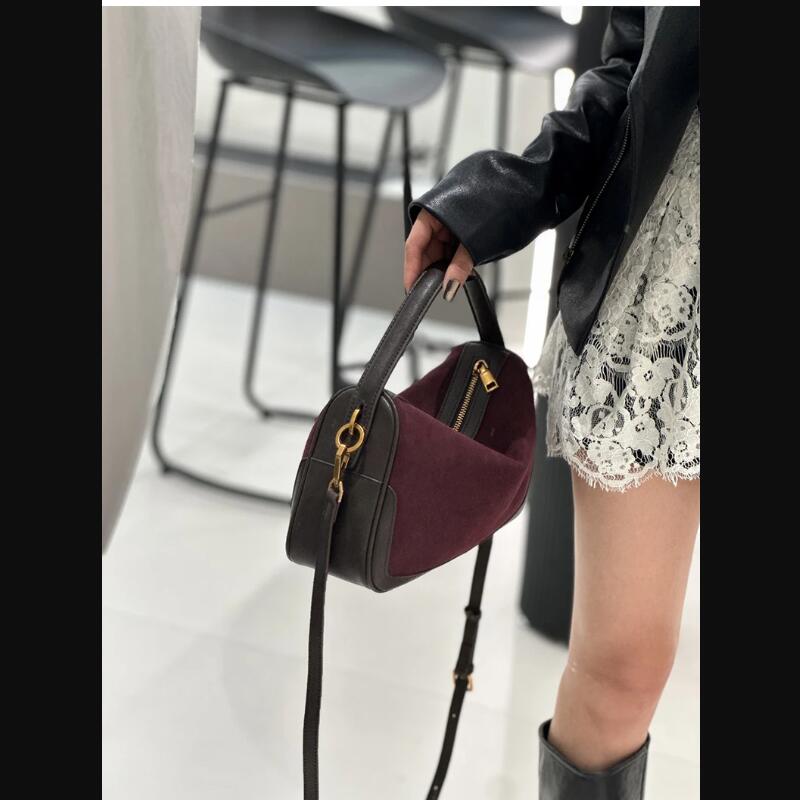 Phone Accessories Brands - 여성용 정품 스웨이드 소 가죽 숄더