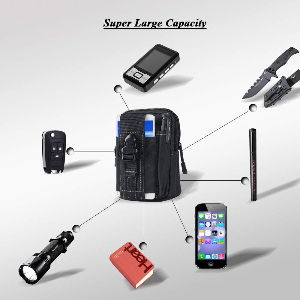 전술 몰리 벨트 파우치 군용 허리 가방 EDC 도구 주 - Phone Accessories Are 리뷰 및 가격