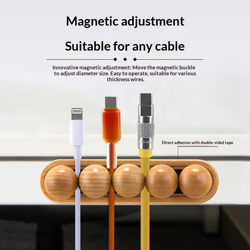 원목 자석 케이블 정리함, N52 조절 가능 코드 홀더 - Cable Organizer Magnetic 리뷰 및 가격