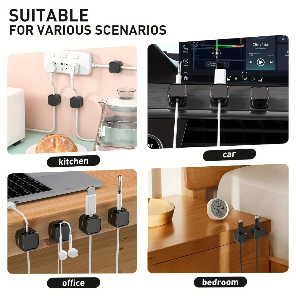36/16/8/3 PCS 마그네틱 케이블 클립 케이블  - Cable Organizer Magnetic 리뷰 및 가격