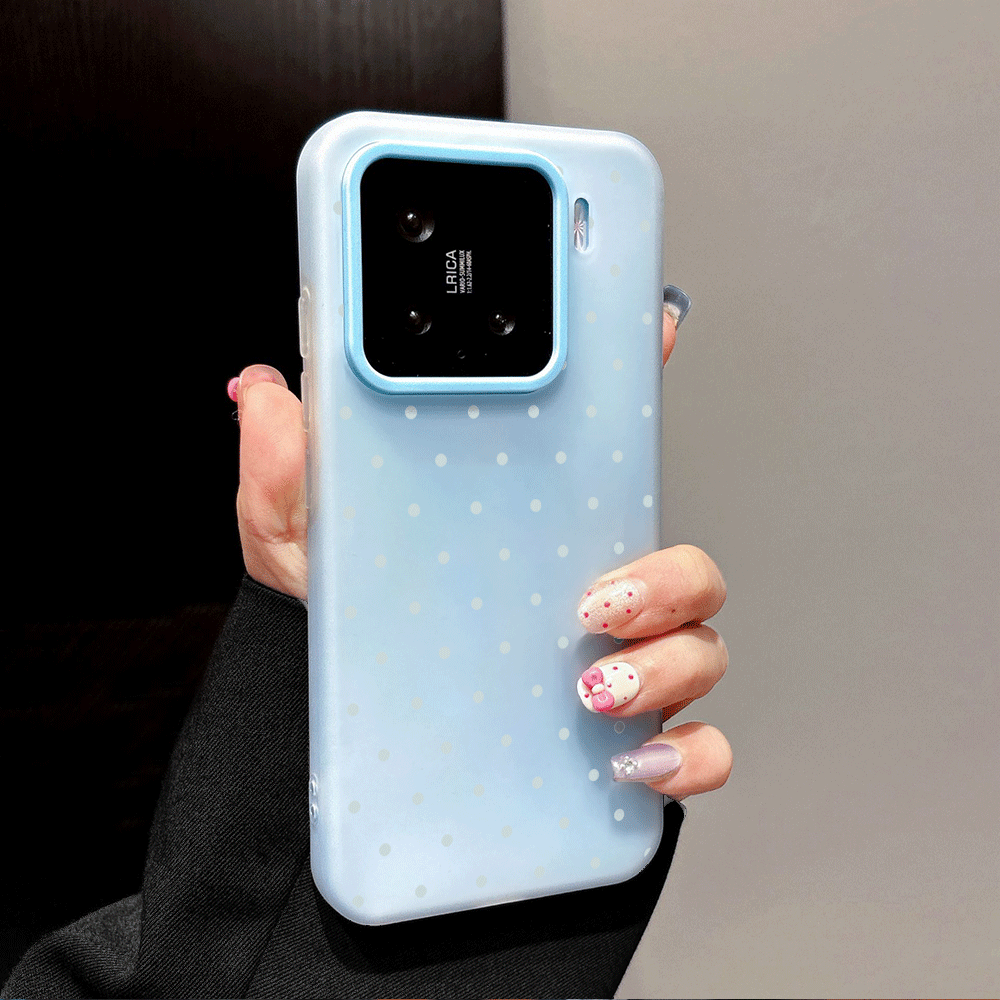귀여운 하늘색 물방울 무늬 폰 케이스 (샤오미 레드미  - X Phone Accessories 리뷰 및 가격