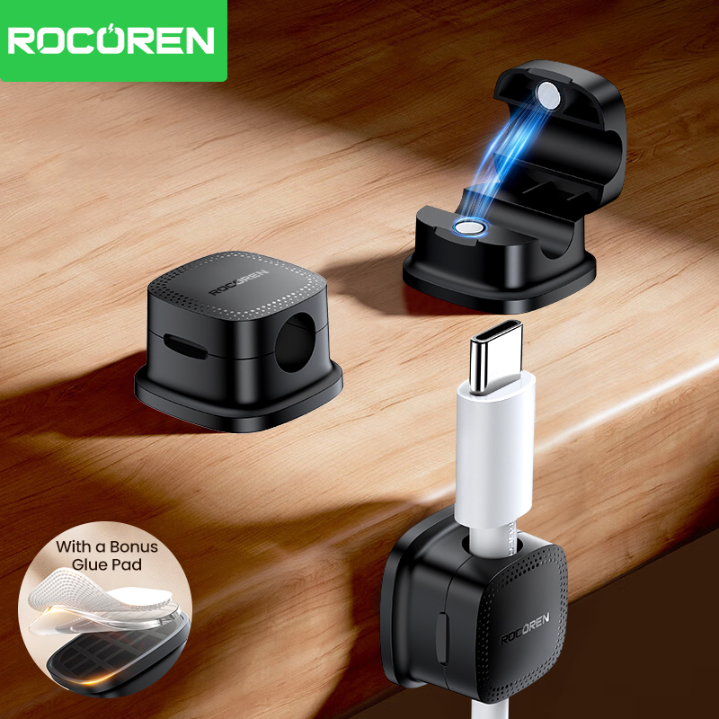 ROCOREN 30PCS 책상용 자기 케이블 정리 클립 - Cable Organizer Magnetic 리뷰 및 가격