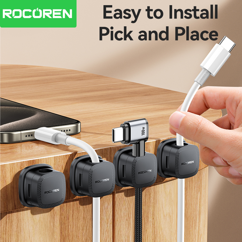 ROCOREN 30PCS 책상용 자기 케이블 정리 클립 - Cable Organizer Magnetic 리뷰 및 가격