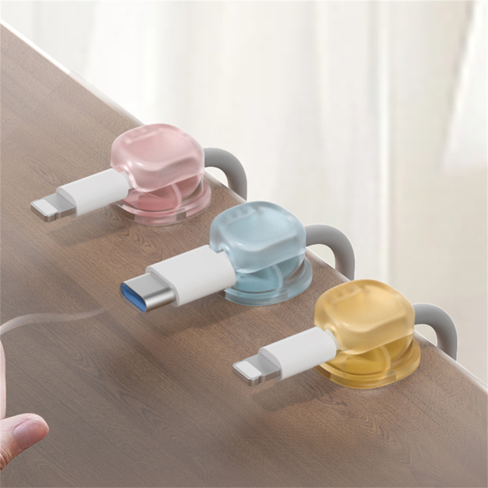 3개의 투명 컬러 자석 케이블 정리함, 데이터 케이블  - Cable Organizer Magnetic 리뷰 및 가격