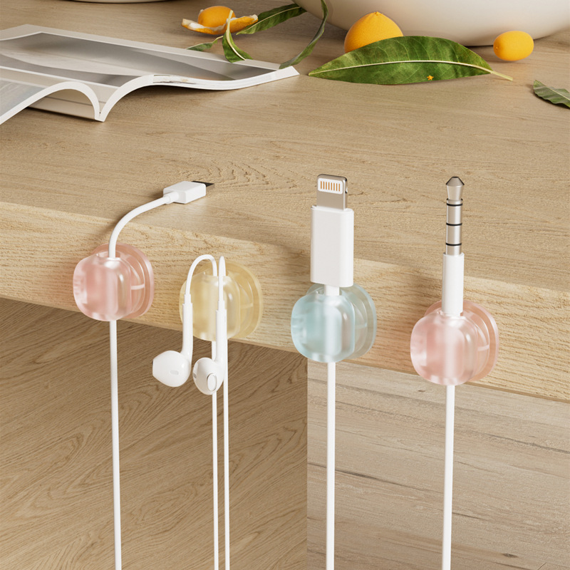 3개의 투명 컬러 자석 케이블 정리함, 데이터 케이블  - Cable Organizer Magnetic 리뷰 및 가격