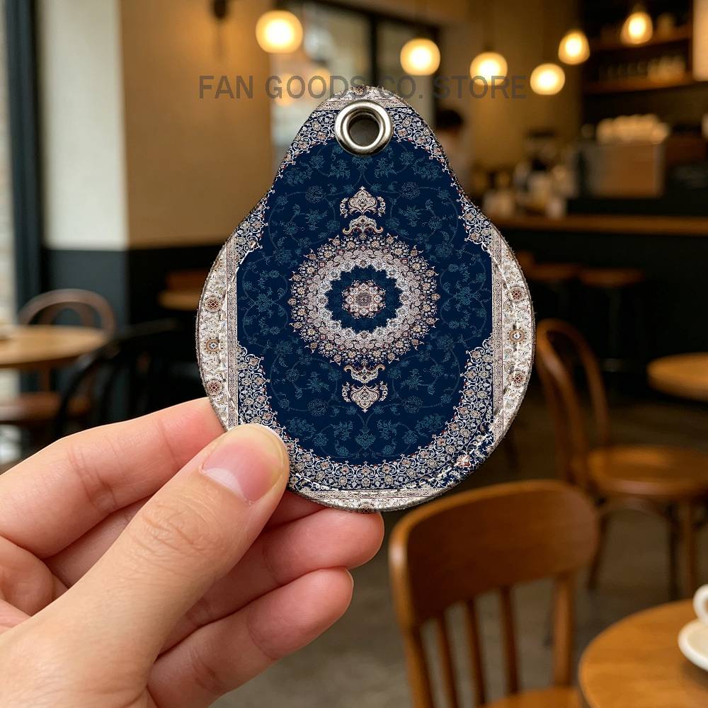 페르시안 러그 카펫 PU 가죽 카드 홀더 키체인 키링  - Airtag Holder Case 리뷰 및 가격