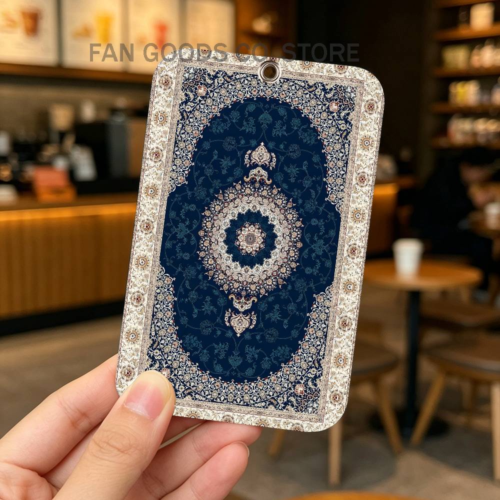 페르시안 러그 카펫 PU 가죽 카드 홀더 키체인 키링  - Airtag Holder Case 리뷰 및 가격