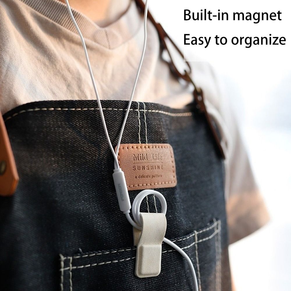 새로운 가죽 이어폰 케이블 클립, 유연한 휴대용 코드  - Cable Organizer Magnetic 리뷰 및 가격