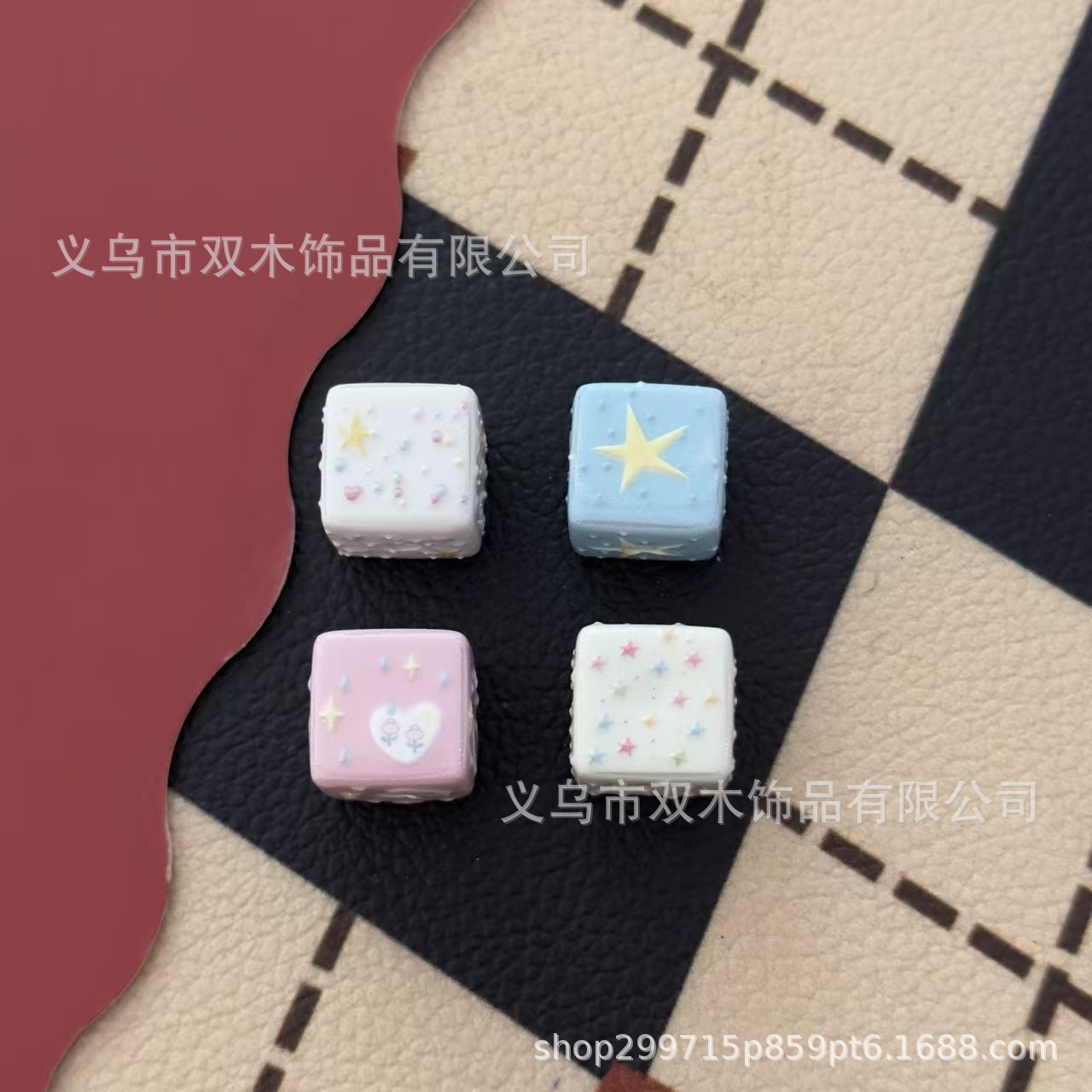 10pcs 14mm 인쇄 된 릴리프 무지개 색상 스타  - Phone Accessories Chain 리뷰 및 가격