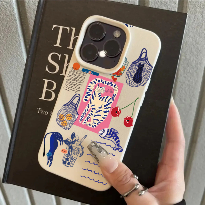 귀여운 체리 고양이 프린트 아이폰 17 에어 XR XS - X Phone Accessories 리뷰 및 가격
