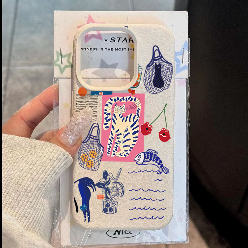귀여운 체리 고양이 프린트 아이폰 17 에어 XR XS - X Phone Accessories 리뷰 및 가격