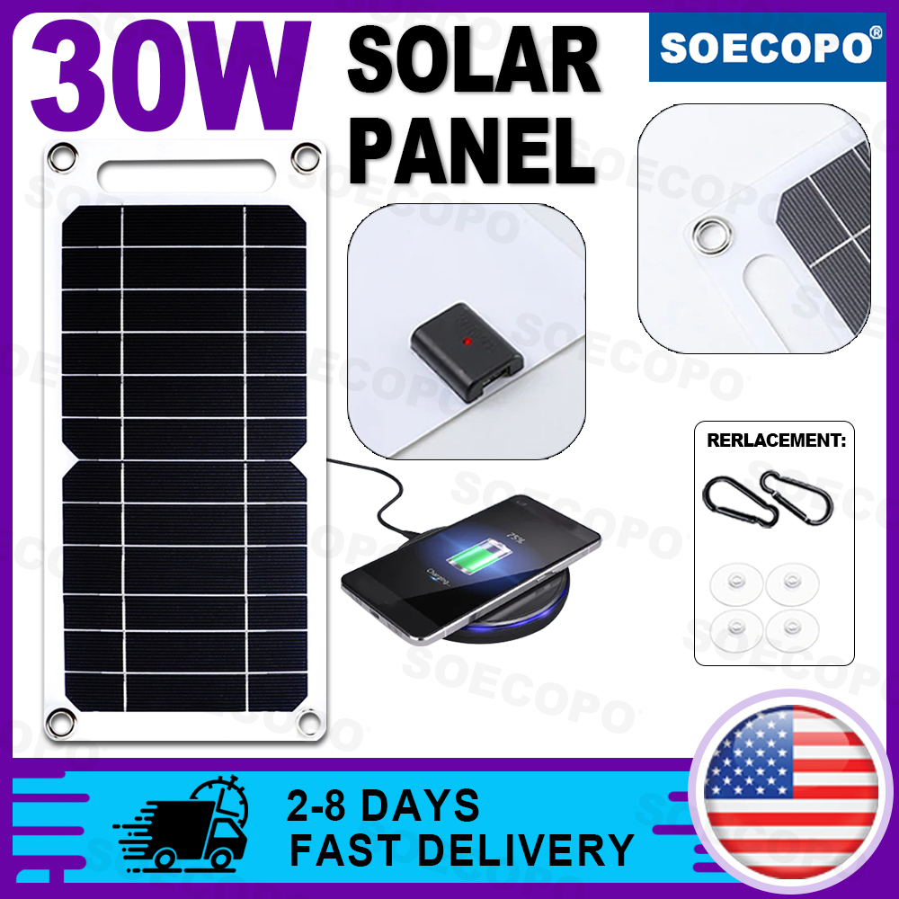 SOECOPO 30W 경량 플렉시블 태양광 패널 키트, - Phone Accessories Warehouse 리뷰 및 가격