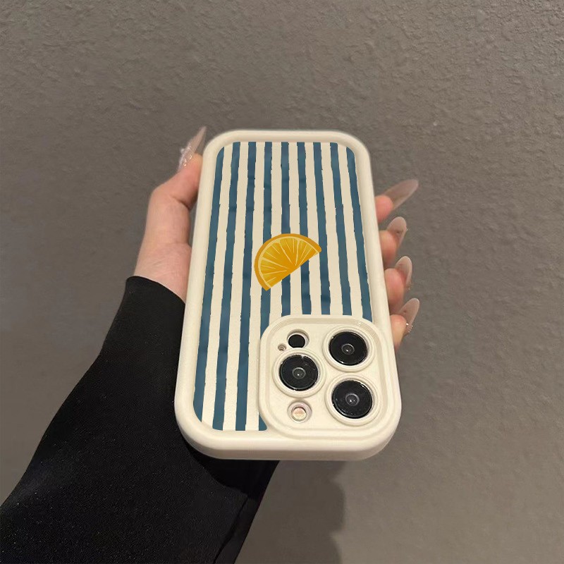 스트라이프 레몬 슬라이스 패턴 폰 케이스 샤오미 레드미 - X Phone Accessories 리뷰 및 가격