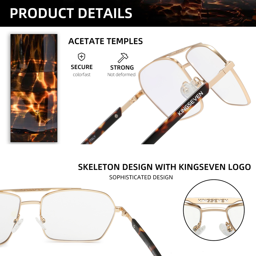 KINGSEVEN 브랜드 안티 블루레이 안경 남성/여성 - Phone Accessories Brands 리뷰 및 가격