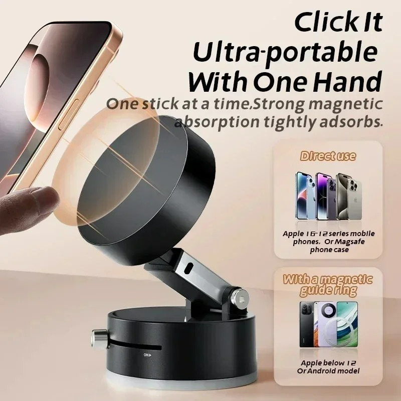 고성능 자기 진공 홀더 접이식 범용 전화 스탠드 자동차 - Phone Accessories Are 리뷰 및 가격
