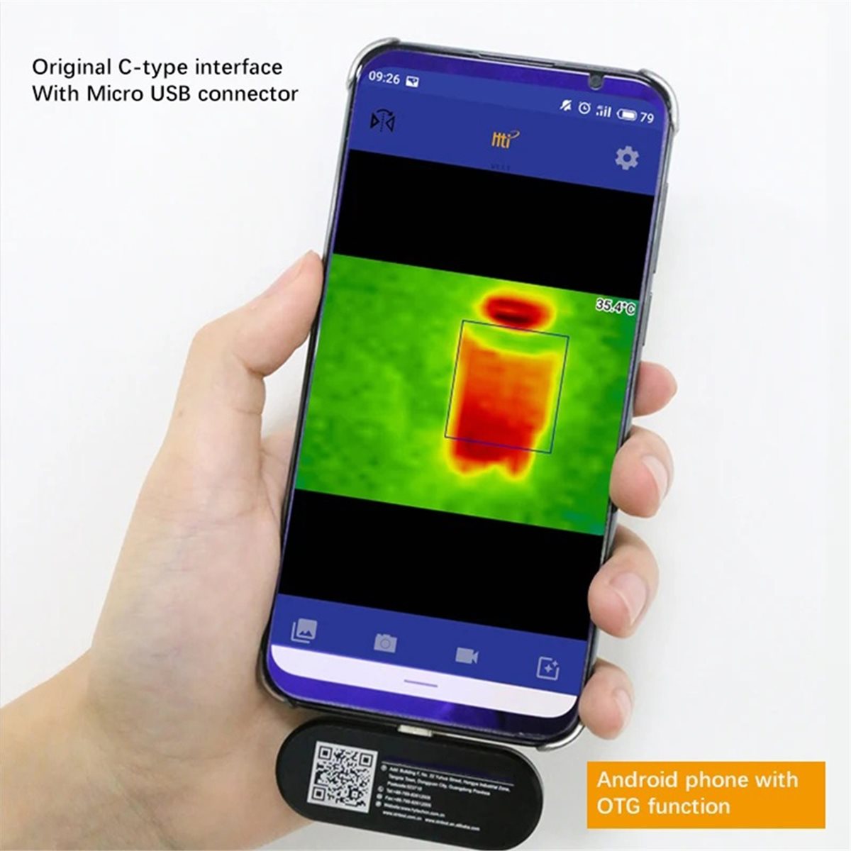 유용한 모바일 열화상 카메라 USB Type-C 안드로 - Phone Accessories Images 리뷰 및 가격