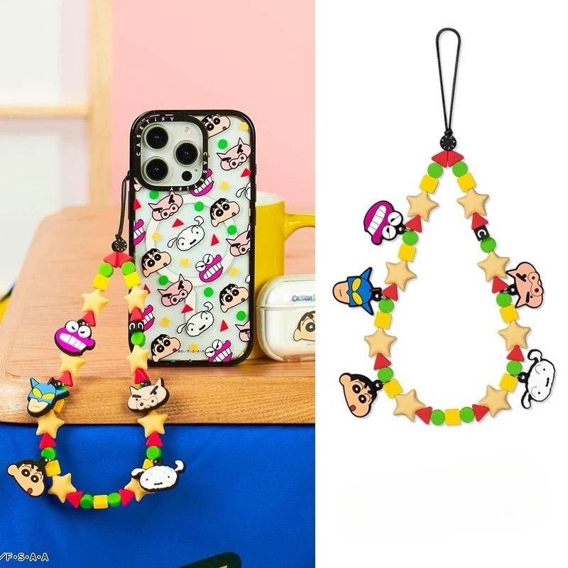 새로운 크레용 신짱 노하라 신노스케 크리에이티브 애니메 - Phone Accessories Chain 리뷰 및 가격