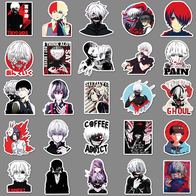 뜨거운 새로운 51pcs 도쿄 구울 만화 낙서 스티커  - Phone Accessories Tokyo 리뷰 및 가격