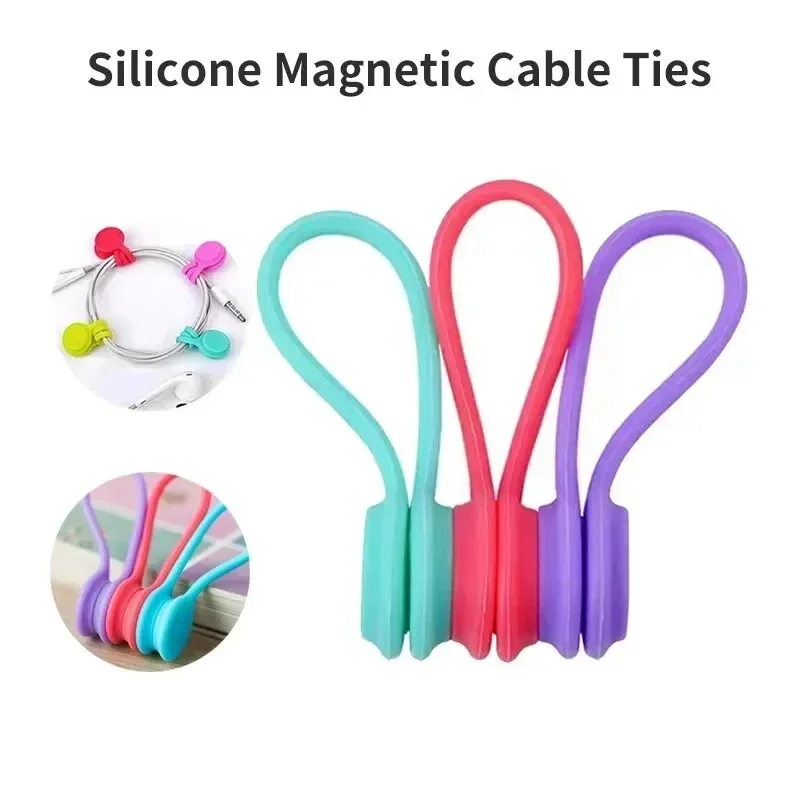 5/3/1PCS 실리콘 마그네틱 케이블 타이 재사용 가 - Cable Organizer Magnetic 리뷰 및 가격
