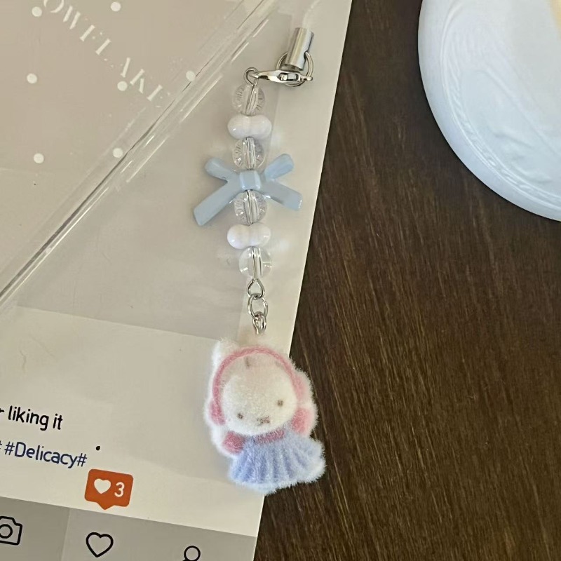 귀여운 미피 토끼 새로운 달콤한 창의적인 만화 패턴 전 - Phone Accessories Chain 리뷰 및 가격