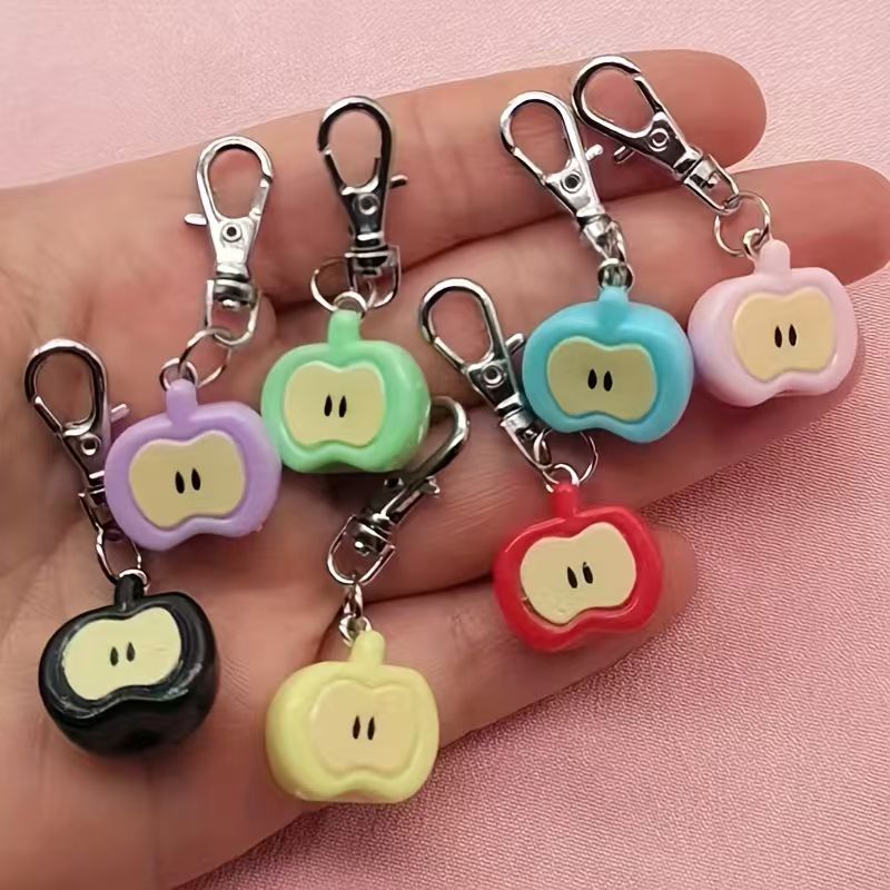 7개의 레진 모조 애플 키체인, 가방 및 휴대폰 액세서 - Phone Accessories Keychain 리뷰 및 가격