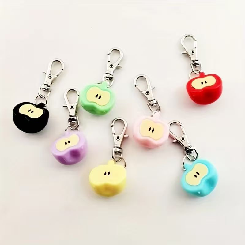 7개의 레진 모조 애플 키체인, 가방 및 휴대폰 액세서 - Phone Accessories Keychain 리뷰 및 가격