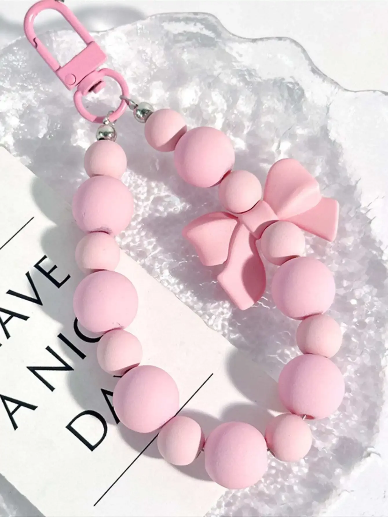 핑크 펄 보우 키체인 휴대폰 체인 이어폰 케이스 분실  - Phone Accessories For Teen Girls 리뷰 및 가격