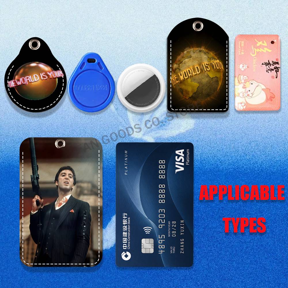 스카페이스 더 월드 이즈 유어스 가죽 카드 홀더와 고급 - Airtag Holder Case 리뷰 및 가격