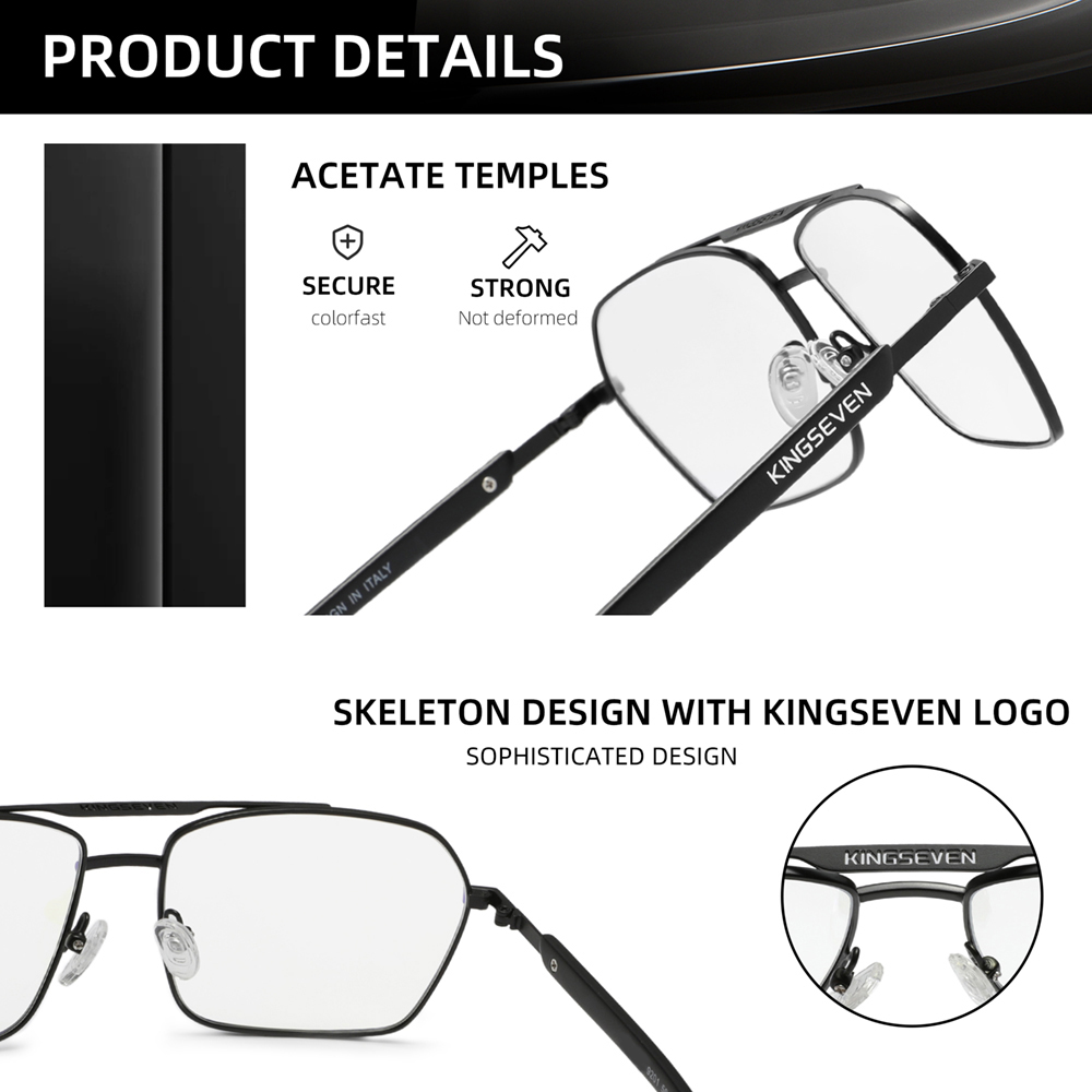 KINGSEVEN 브랜드 안티 블루레이 안경 남성/여성 - Phone Accessories Brands 리뷰 및 가격