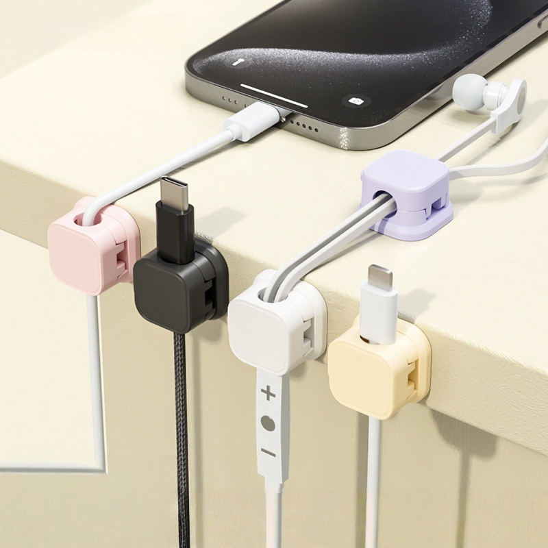 멀티 컬러 자석 케이블 정리 클립, 데스크, 침실용 셀 - Cable Organizer Magnetic 리뷰 및 가격