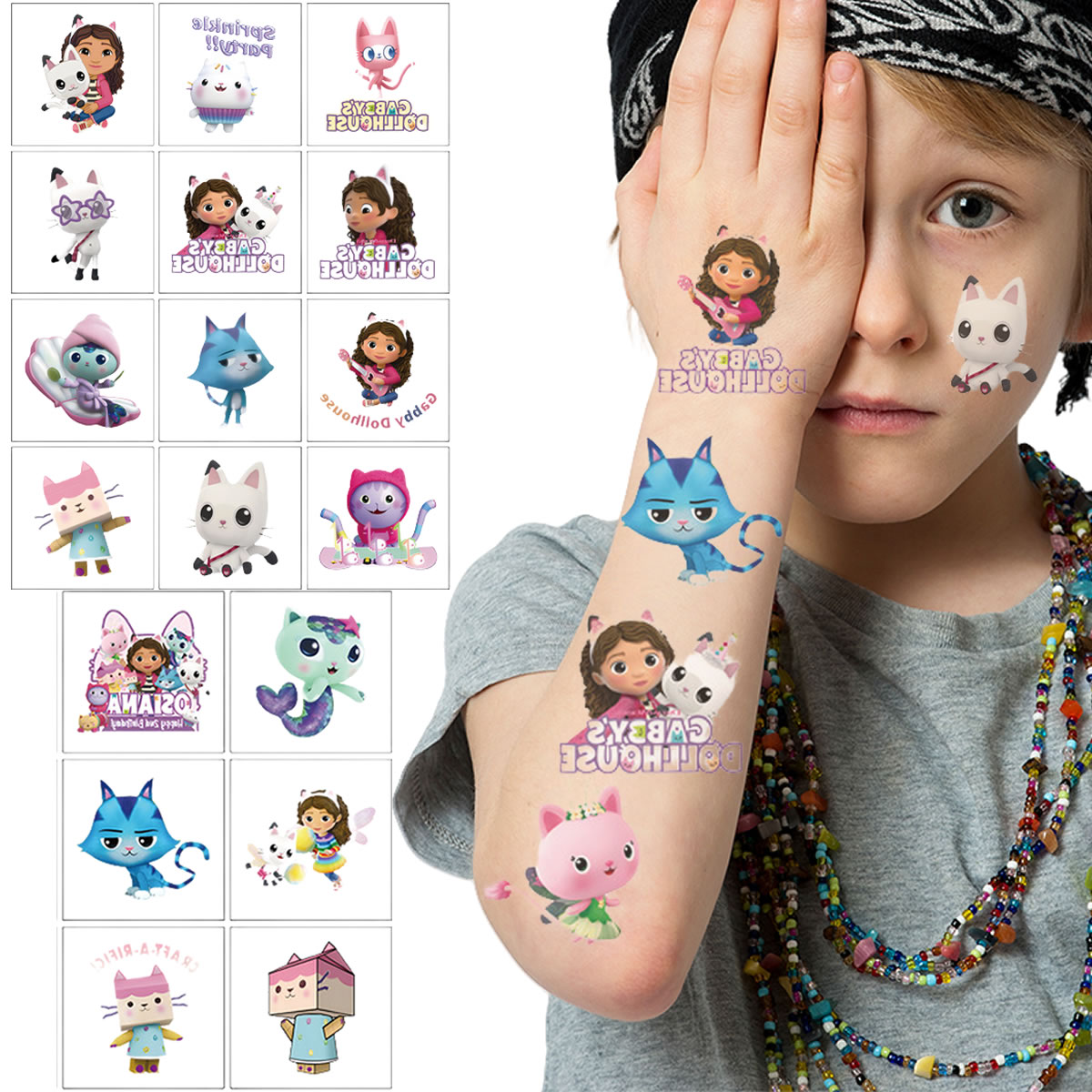 만화 20PCS 귀여운 개비 인형 집 고양이 문신 스티 - Phone Accessories For 11 Year Old Girl 리뷰 및 가격